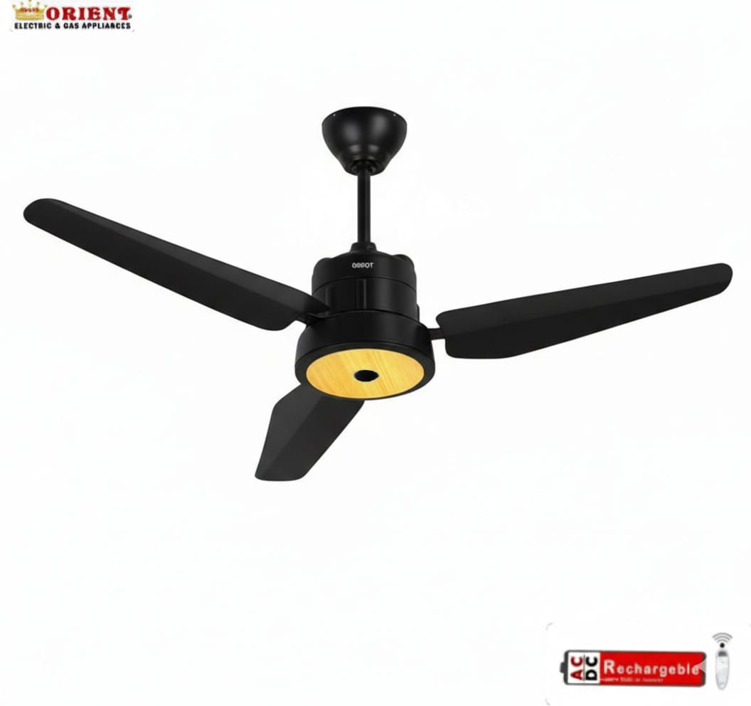 Orient Hybrid Fan with Built-in Lithium Battery β Stay Cool Even During Load Shedding