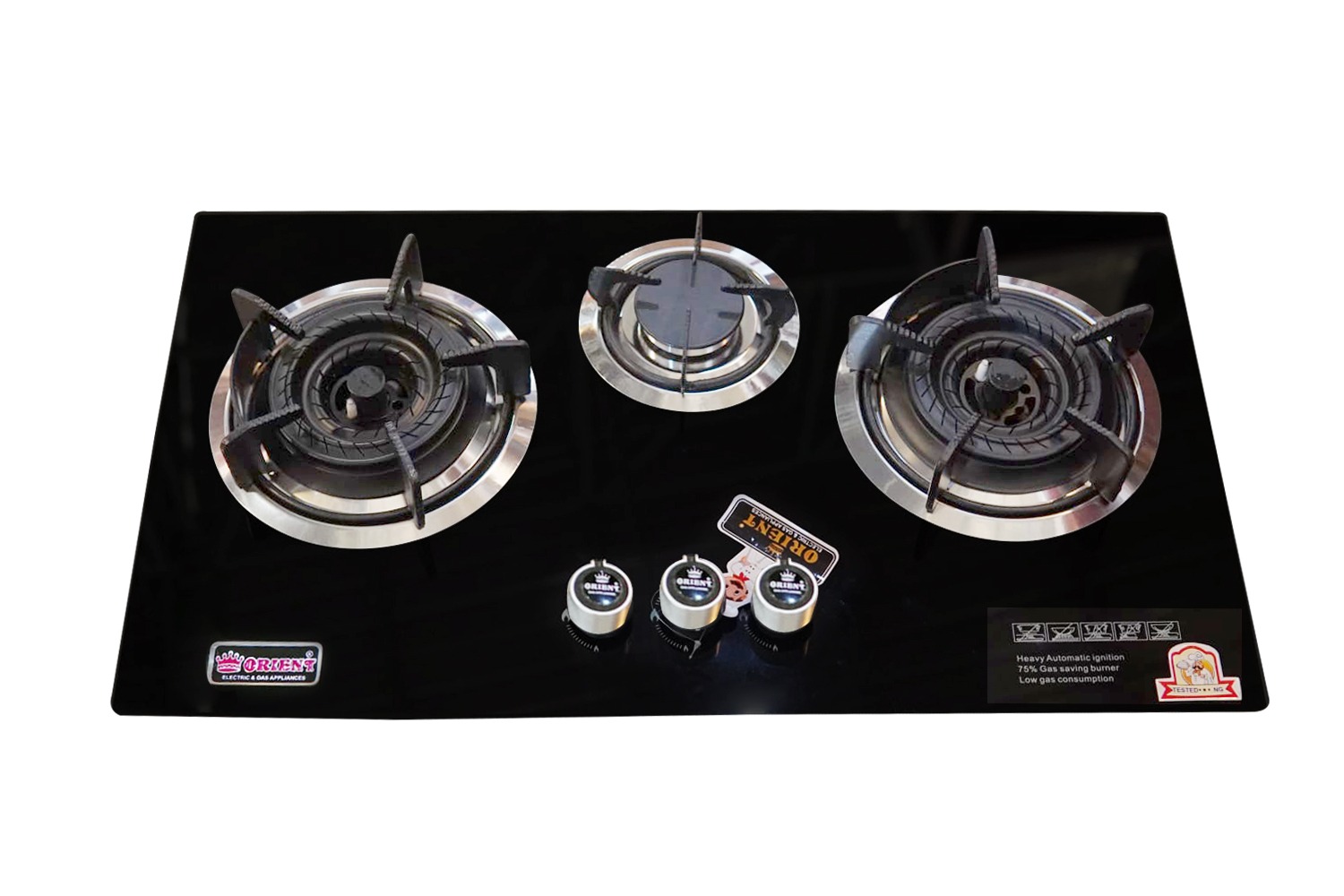 Orient Glass Hob OR-SG-302 3 Burner Orient Appliances