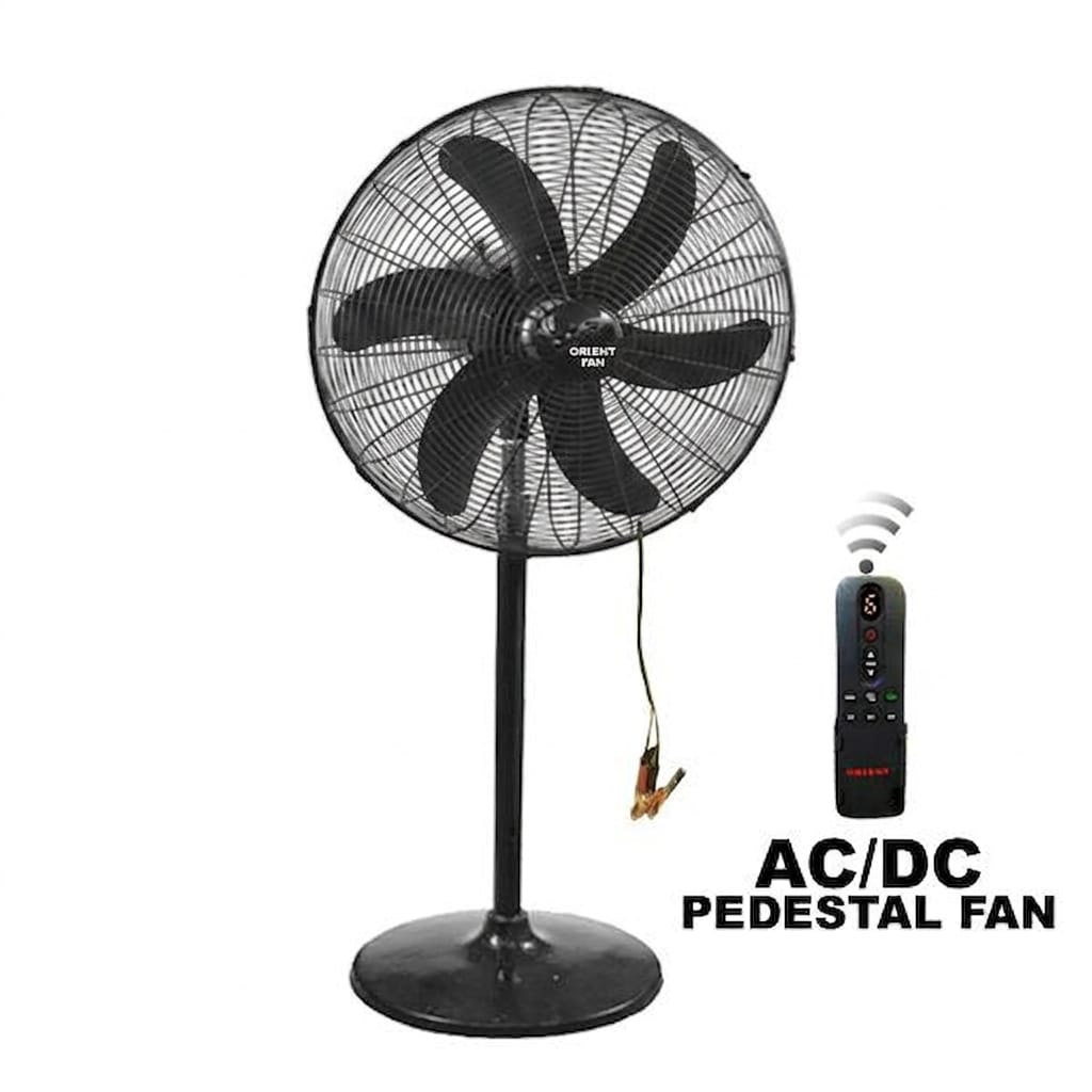 Orient 24" AC/DC Pedestal Fan with 6 Blades – Pakistan’s Best Dual-Power Stand Fan