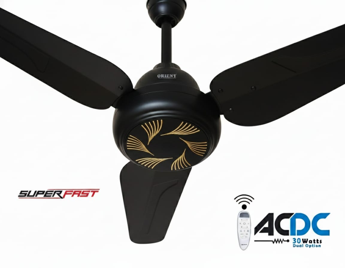 Orient Super Fast Dual Option 30W Fan β Fast Cooling, Low Power Consumption